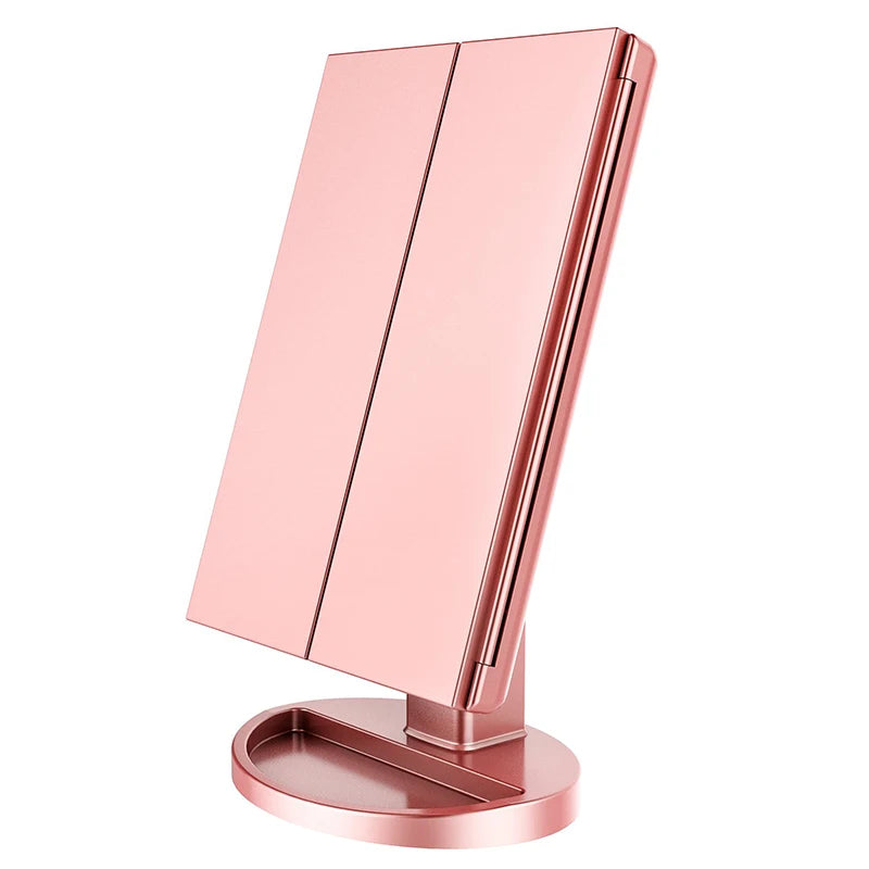 4 in 1  LED Touch Screen Magnifying Makeup Mirror - Healyno