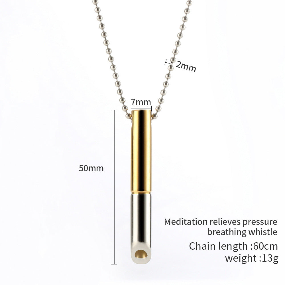 Stress Relief Pendant Adjustable Breath Necklace - Healyno