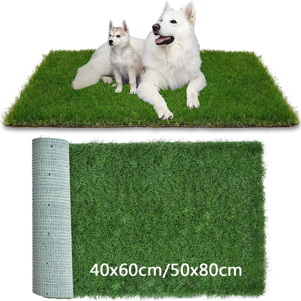 1PCS Pet Simulation Lawn Mat Green Artificial Turf Dog Urinating Mat Portable Waterproof Terrace Indoor Outdoor General - Healyno