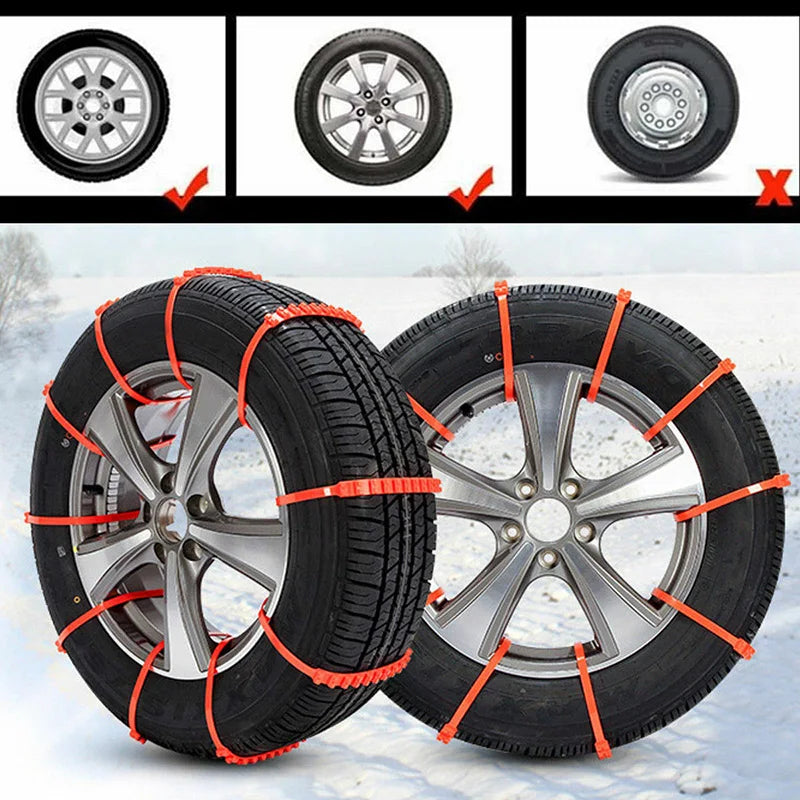 10/20Pcs Car Anti-skid Universal Wheel for Tyre Grip Non-slip Snow Chains Cable Belt Winter Tires Outdoor Emergency Chain - Healyno