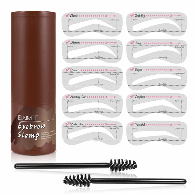 PERFECT BROWS STENCIL AND STAMP KIT - Healyno