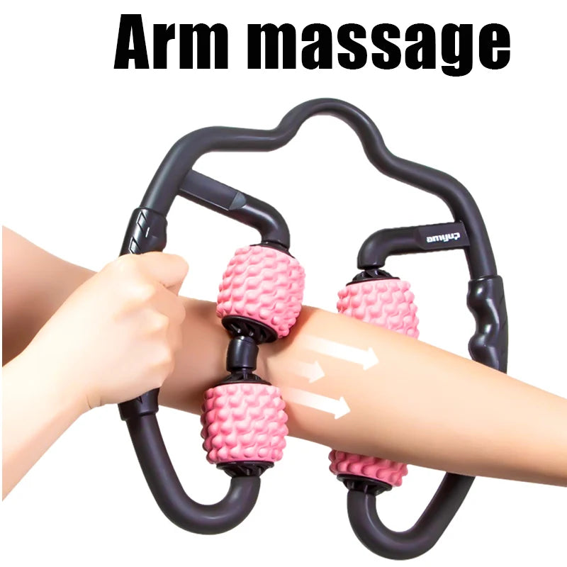 U Shape Trigger Point Massage Roller for Arm Leg Neck Muscle - Healyno